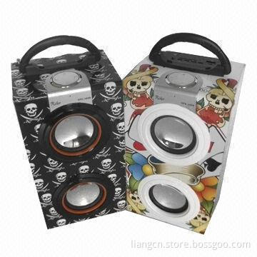 Hot sale portable wooden speaker, customized designs are accepted